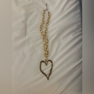 Amazon Gold Chain Heart Pendant Necklace